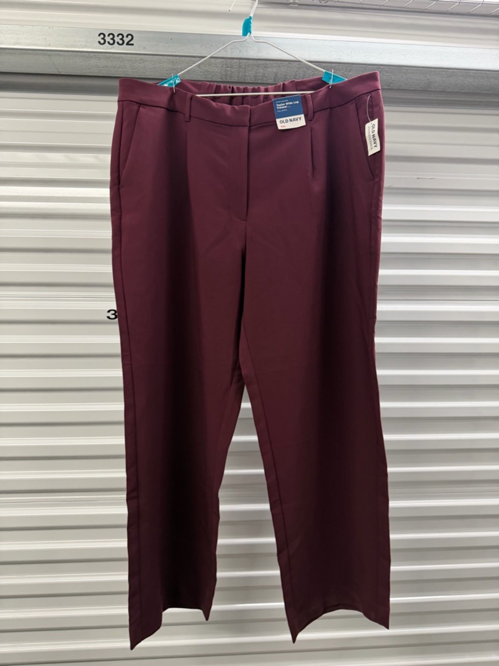 Old Navy Burgundy Taylor Wide Leg Trousers